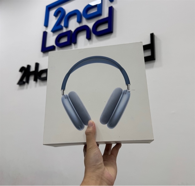 Tai nghe Airpods Max - Mất tìm - Bản lightning - Màu xanh - Ngoại hình 97% - Đã thay đệm tai new - Box 4