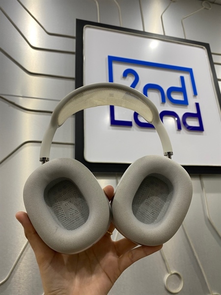 Tai nghe Airpods Max - Màu trắng - Ngoại hình: 97% - Đệm tai + đệm đầu ố vàng - FullBox - Không sạc 2