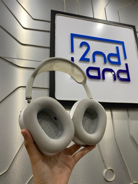 Tai nghe Airpods Max - Màu trắng - Ngoại hình: 97% - Đệm tai + đệm đầu ố vàng - FullBox - Không sạc 3