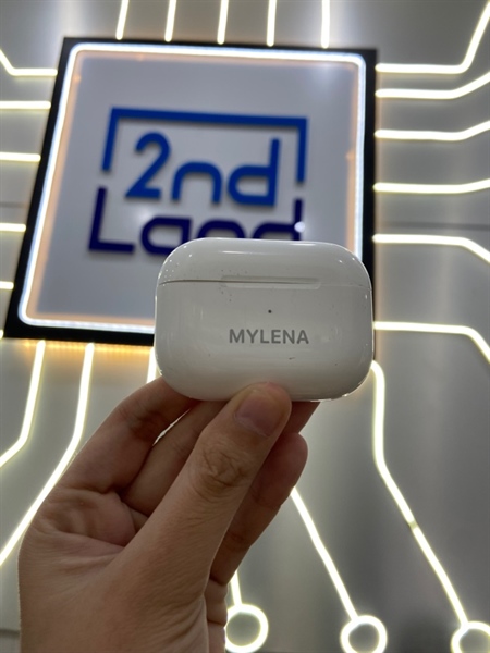 Tai nghe AirPods Pro 2 lightning - Bản khắc tên - Màu trắng - Ngoại hình: 97% - Mất tìm, nắp bị lệch - Body