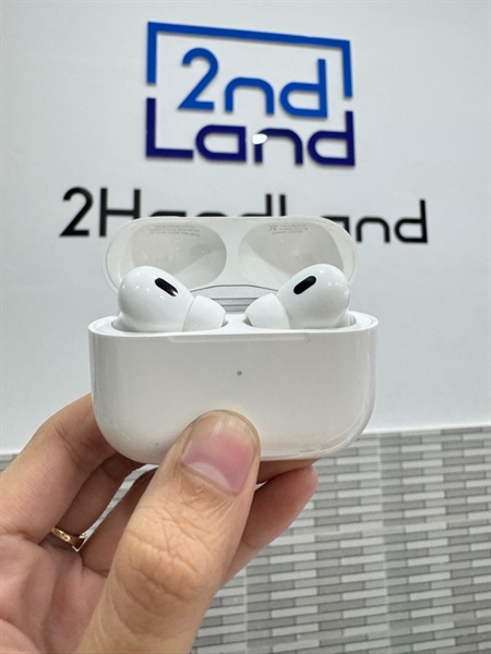 Tai nghe Airpods Pro 2 Lightning - Màu trắng - Ngoại hình: 98% - Nứt tai phải, thay lẻ tai trái, mất tìm - Box 2