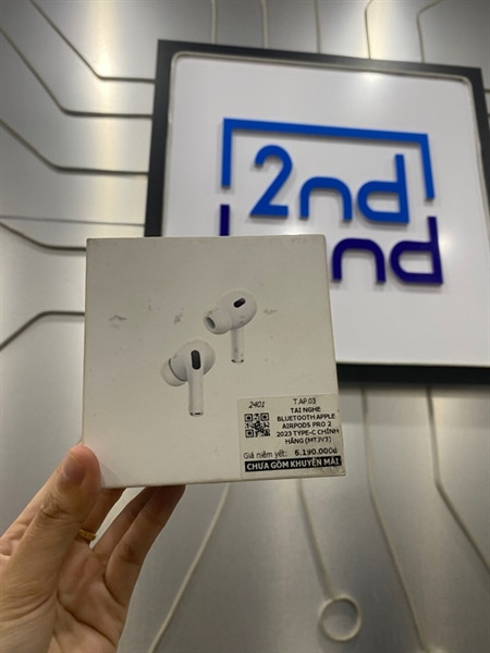 Tai nghe Airpods Pro 2 type C - Màu trắng - Ngoại hình: 98% - FullBox