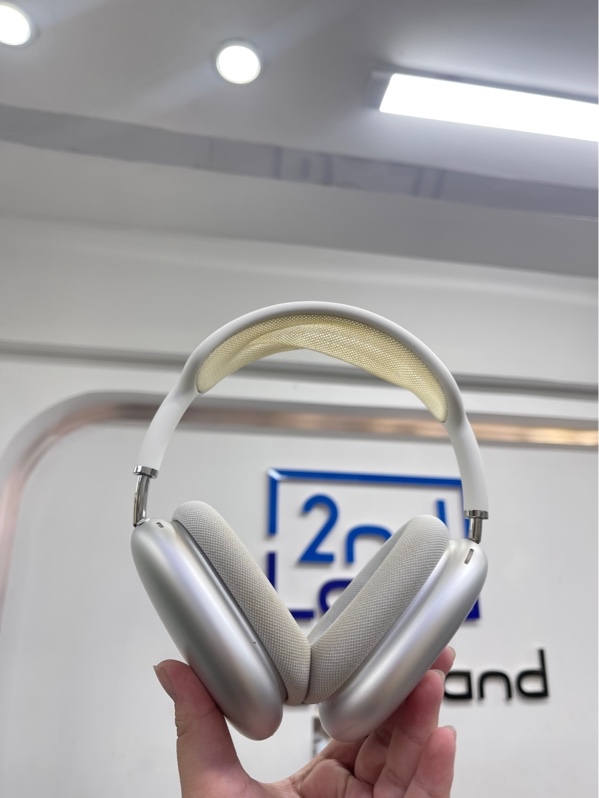 Tai nghe Apple AirPods Max Lightning - Màu trắng - Ngoại hình 97% - Ố vàng - Kèm case, box