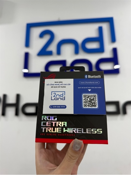 Tai nghe Asus Rog Cetra True Wireless - Màu trắng - Ngoại hình 98% - Case có vết cấn - FullBox