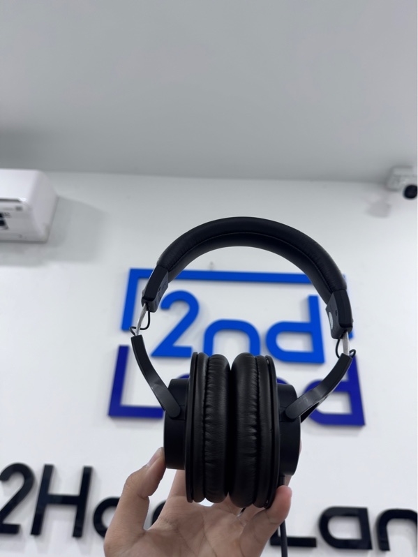 Tai nghe Audio Technica ATH-M20X - Màu đen - Ngoại hình 97,5% - Da đệm đầu tróc nhẹ, nhựa mòn - Body