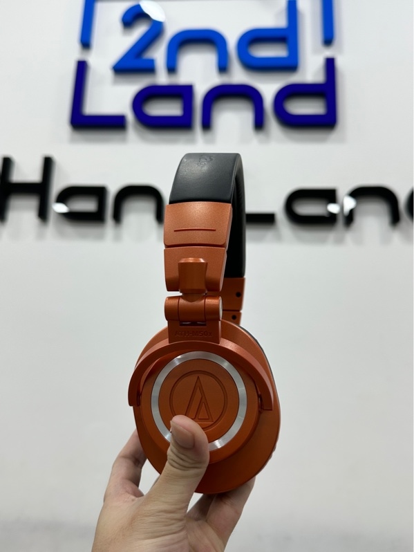 Tai nghe Audio-technica ATH-M50X - Màu cam đen - Ngoại hình 97% - Hàng REP 1:1 - Kèm dây kết nối (SẢN PHẨM KHÔNG BẢO HÀNH)
