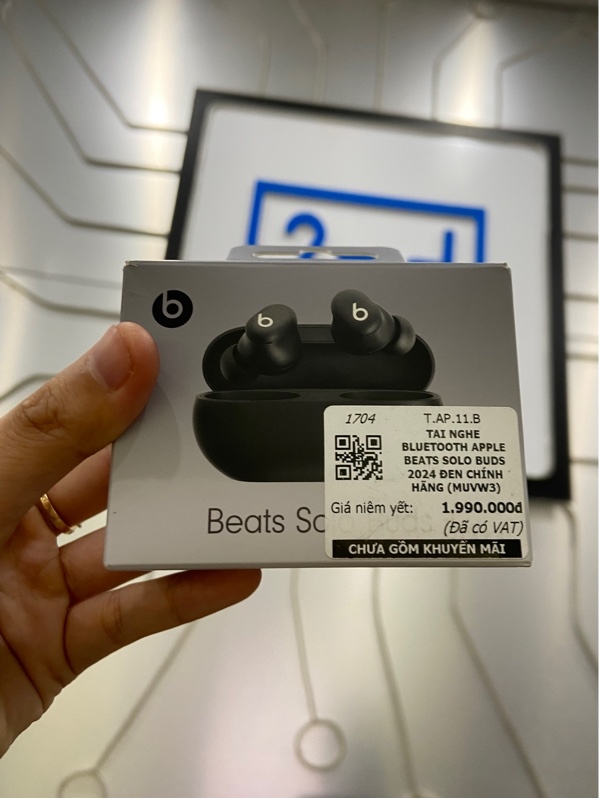 Tai nghe Beats Solo Buds - Màu đen - Ngoại hình: 98% - Kèm Box - Còn bảo hành hãng 12/05/2027