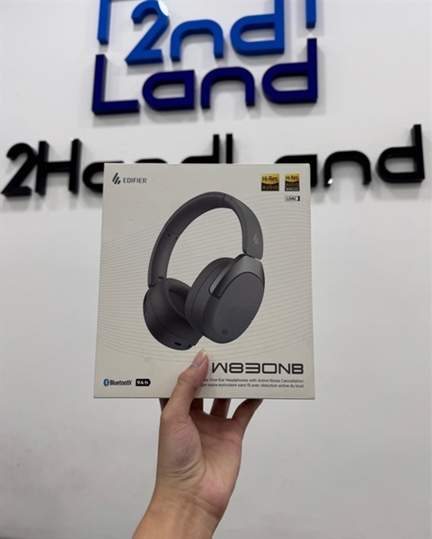 Tai nghe Bluetooth chụp tai Edifier W830NB - Màu bạc - Ngoại hình 98% - Kèm box 3