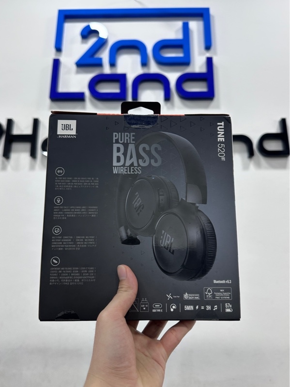 Tai nghe Bluetooth chụp tai JBL Tune 520BT - Màu đen - Newseal