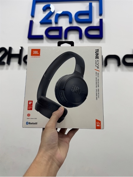 Tai nghe Bluetooth chụp tai JBL Tune 520BT - Màu đen - Ngoại hình 97% - Trầy đệm đầu - Box 3