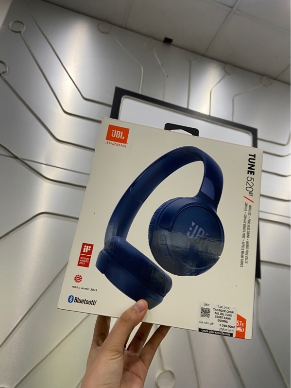 Tai nghe Bluetooth chụp tai JBL Tune 520BT - Màu xanh - Ngoại hình: 98% - FullBox