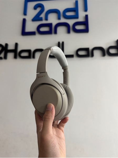 Tai nghe Bluetooth chụp tai Sony WH-1000XM4 - Màu kem - Ngoại hình 97% - Đã thay đệm tai - Kèm túi đựng + Dây 3.5 1