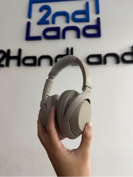 Tai nghe Bluetooth chụp tai Sony WH-1000XM4 - Màu kem - Ngoại hình 97% - Đã thay đệm tai - Kèm túi đựng + Dây 3.5 2