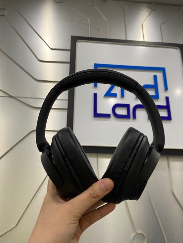 Tai nghe Bluetooth chụp tai Sony WH-CH720N - Màu đen - Ngoại hình: 97% - Đệm tai bong da rìa đệm - Kèm túi