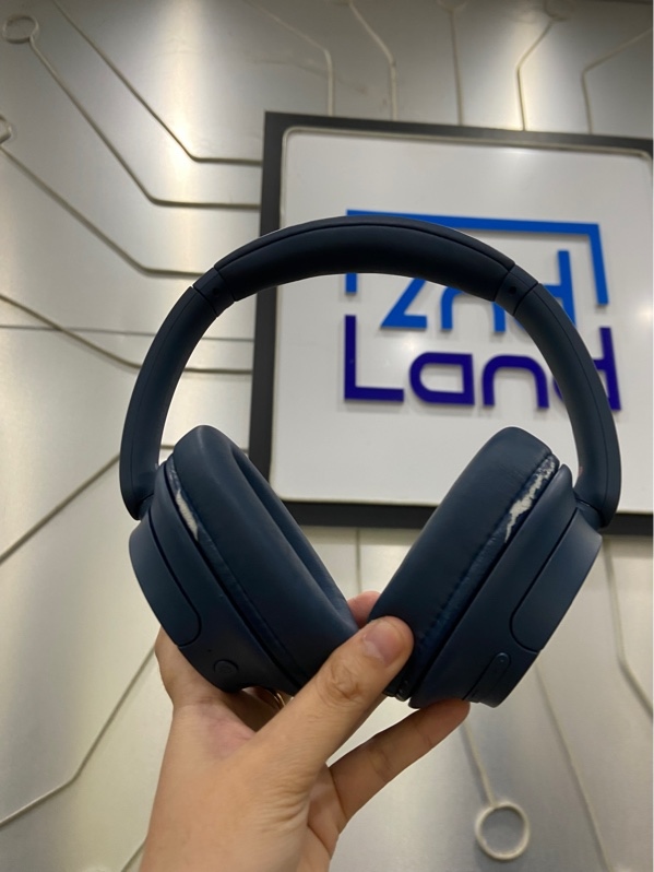 Tai nghe Bluetooth chụp tai Sony WH-CH720N - Màu xanh - Ngoại hình: 97% - Đệm tai bong da rìa đệm - Kèm túi