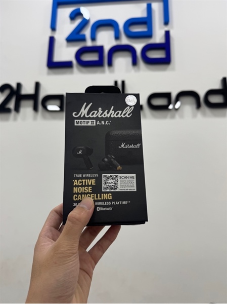 Tai nghe Bluetooth True Wireless Marshall Motif II ANC - Có tem ASH - Màu đen - Ngoại hình 97% - Fullbox 3