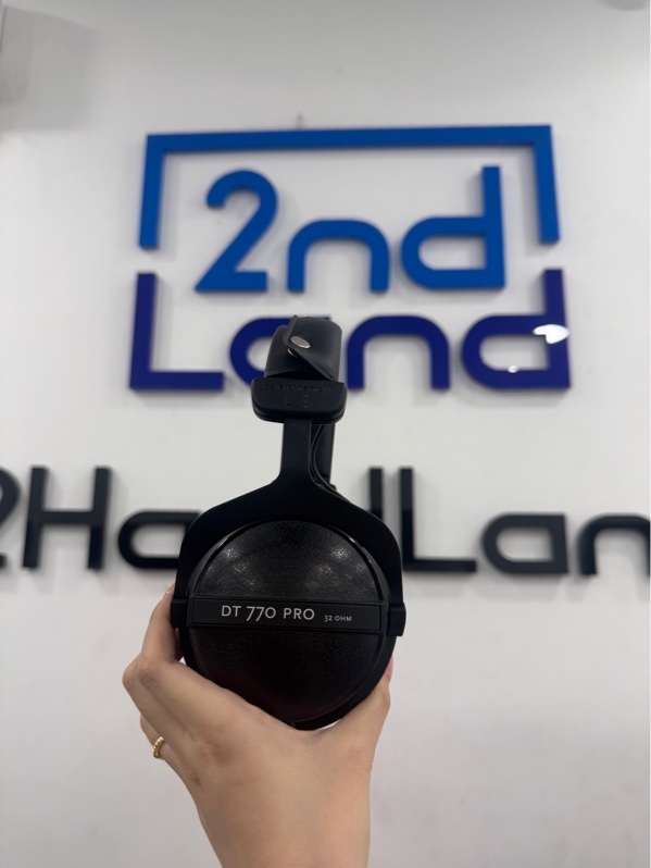 Tai nghe chụp Beyerdynamic DT 770 PRO 32OHM - 1mode dây đầu 6.5 - Màu đen - Ngoại hình 97.5% - Không phụ kiện