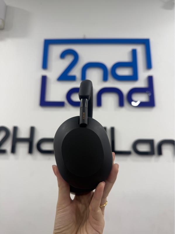Tai nghe chụp Sony WH-1000XM5 - Màu đen - Ngoại hình 97% - tai nghe trầy, đệm đầu tróc nhẹ - Kèm túi