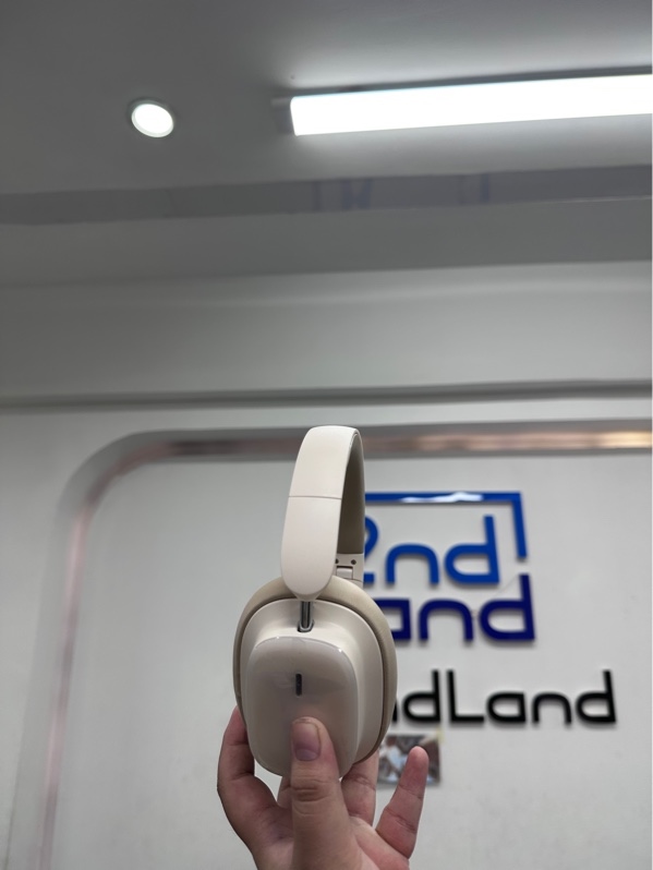 Tai nghe chụp tai Baseus Bowie H1i - Màu be - Ngoại hình 98% - Kèm box, dây sạc
