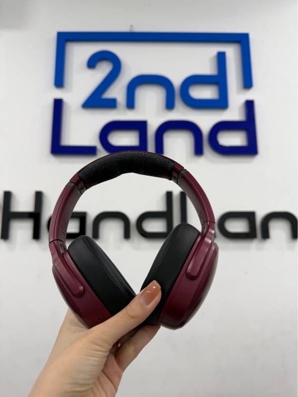 Tai nghe chụp tai SkullCandy Crusher ANC - Màu đỏ đậm - Ngoại hình 97% - Tróc hết đệm đầu, đã thay đệm tai - Kèm túi, dây 3.5mm