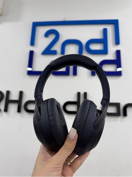 Tai nghe chụp tai Sony WH-1000XM4 - Màu xanh - Ngoại hình 97% - Nứt da đầu - Kèm túi , dây 1