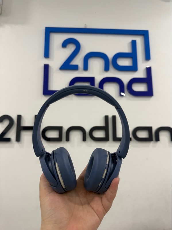 Tai nghe chụp tai Sony WH-CH520 - Màu xanh - Ngoại hình 97% - Tróc đệm tai ,đệm đầu nhẹ - Body