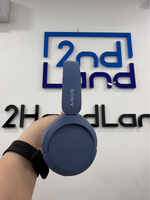 Tai nghe chụp tai Sony WH-CH520 - Màu xanh - Ngoại hình 97% - Tróc đệm tai ,đệm đầu nhẹ - Body