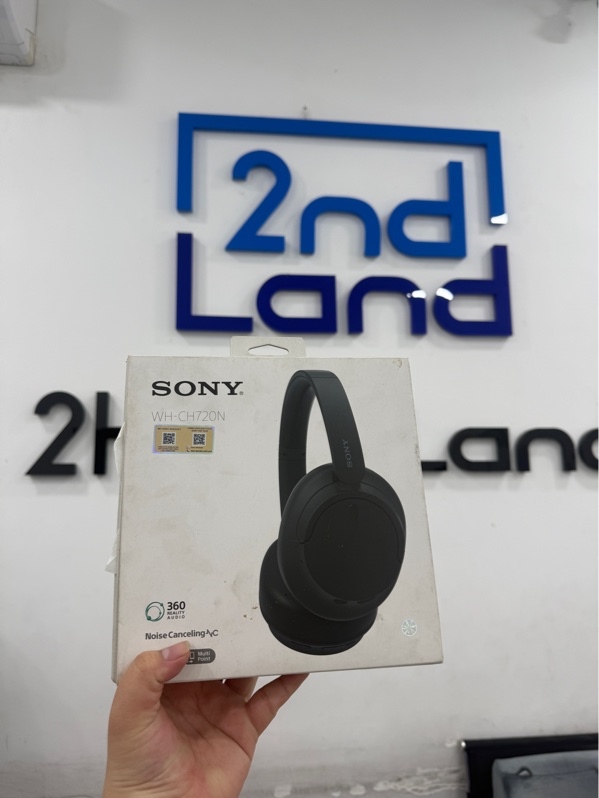 Tai nghe chụp tai Sony WH-CH720N - Màu đen - Ngoại hình 98% - Kèm Box ,dây Usb-c - còn BH cellphoneS đến 17/06/2026