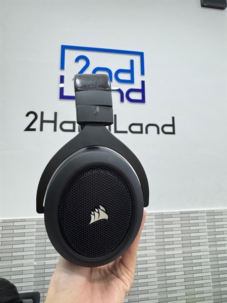 Tai nghe Corsair HS70 Pro Wireless - 1 mode 2.4G - Màu đen - Ngoại hình 98% - Body, kèm receiver 1