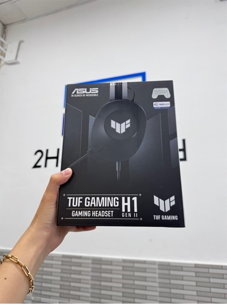 Tai nghe dây Asus TuF Gaming H1 gen 2 - Màu đen - Ngoại hình 98% - Box
