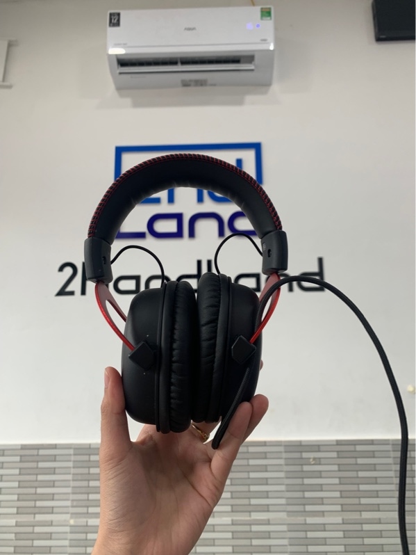 Tai nghe dây Hyper cloud 2 - Màu đỏ đen - Ngoại hình: 98% - Fullbox