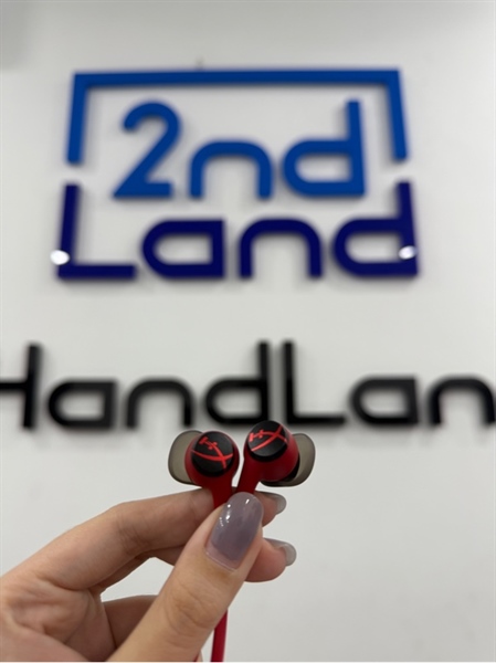 Tai nghe dây HyperX Cloud Earbuds 2 - Màu đỏ đen - Ngoại hình 98% - Kèm túi đựng , 3 cặp tips tai thay thế 1