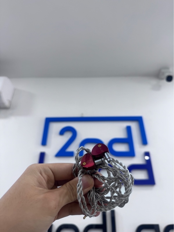 Tai nghe dây Moon Drop Aria 2 RED - Ngoại hình 97,5% - Viền tai tróc sơn nhẹ - Fullbox