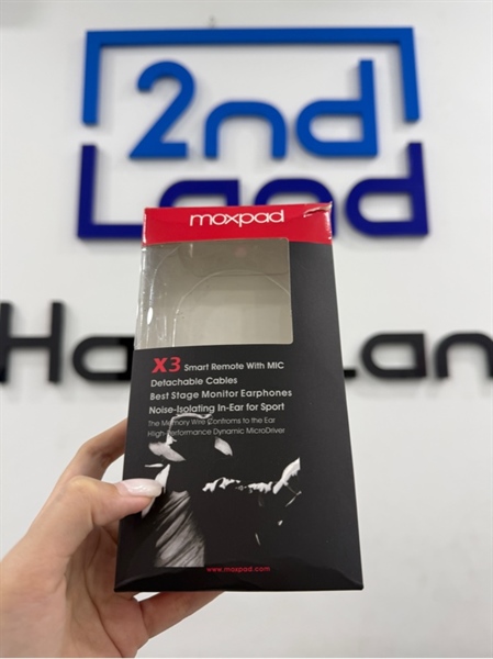Tai nghe dây Moxpad X3 - Màu xám - Ngoại hình 98% - FullBox