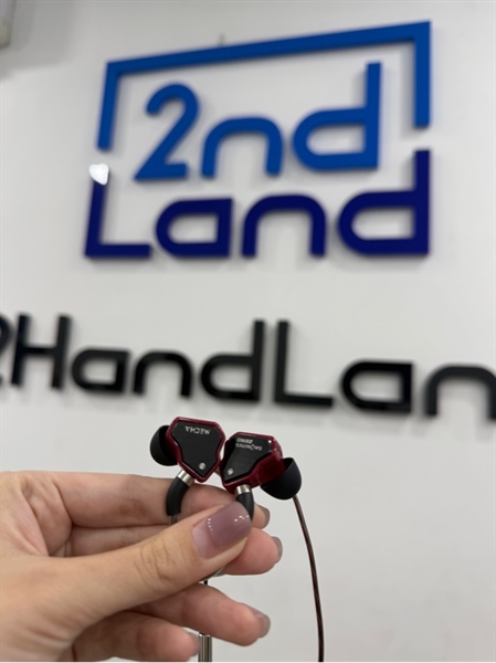 Tai nghe dây Salnotes zero mecha edition - Màu đỏ - Ngoại hình 98% - Kèm Box , tuýp tai 1