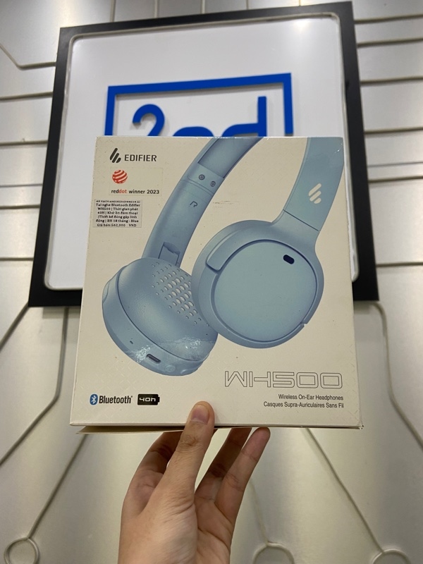 Tai nghe EDIFIER WH500 - Màu xanh - Ngoại hình: 97% - Kèm Box
