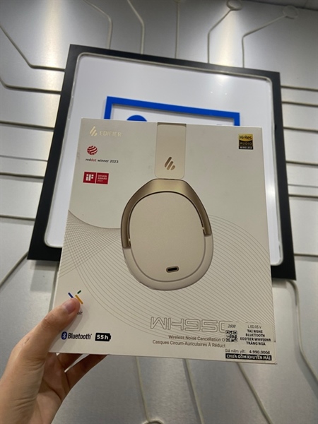 Tai nghe Edifier WH950NB - Màu trắng - Ngoại hình:98% - Kèm Box