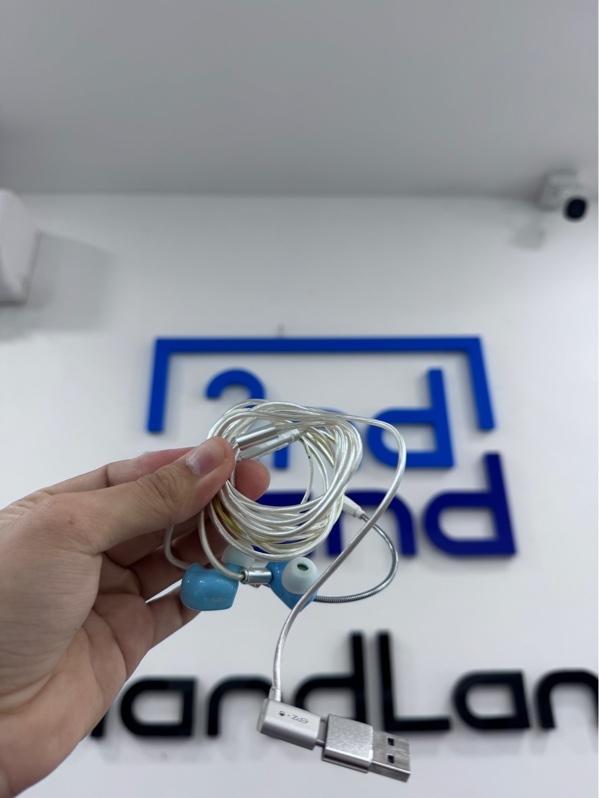 Tai nghe EPZ G20 - Màu xanh - Ngoại hình 98% - Kèm mic, 1 đầu chuyển USB