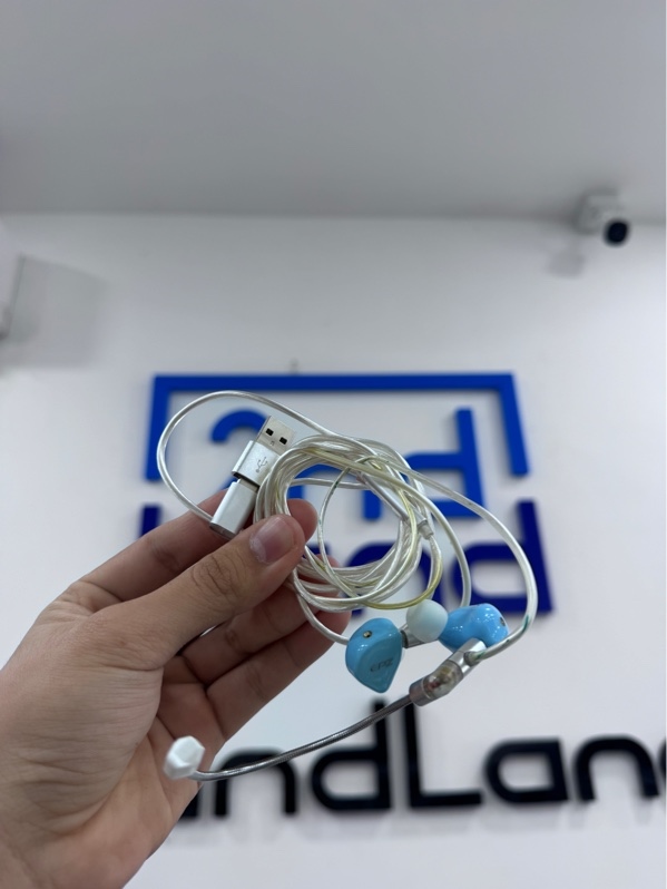 Tai nghe EPZ G20 - Màu xanh - Ngoại hình 98% - Kèm mic, 1 đầu chuyển USB