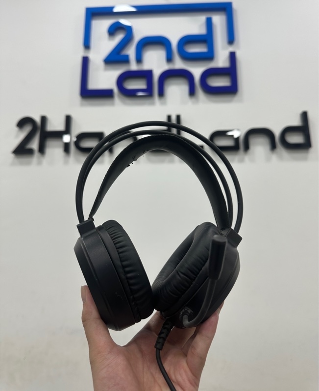 Tai nghe Gaming 7.1 JRS-M2/M1 Led RGB , Cổng USB - Màu đen - Ngoại hình 97% - Bong nhẹ phần vòng đầu, tuột nhẹ phần đệm tai - Body