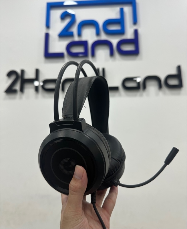 Tai nghe Gaming 7.1 JRS-M2/M1 Led RGB , Cổng USB - Màu đen - Ngoại hình 97% - Bong nhẹ phần vòng đầu, tuột nhẹ phần đệm tai - Body