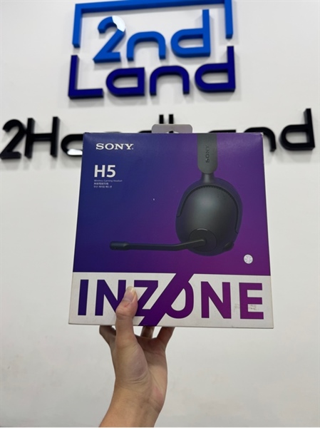 Tai nghe Gaming chụp tai không dây Sony INZONE H5 WH-G500 - Màu đen - Ngoại hình 98% - Đã thay đệm da - Kèm box + Dây sạc + Receiver 3