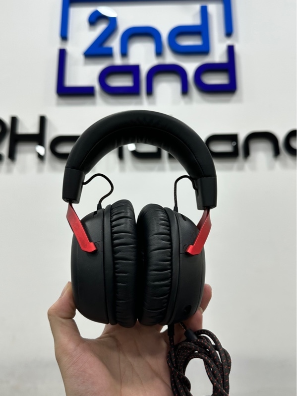 Tai Nghe Gaming có dây HP HyperX Cloud III - Màu đen - Ngoại hình 97% - Núm chỉnh âm lượng khi chỉnh bị rè - Body