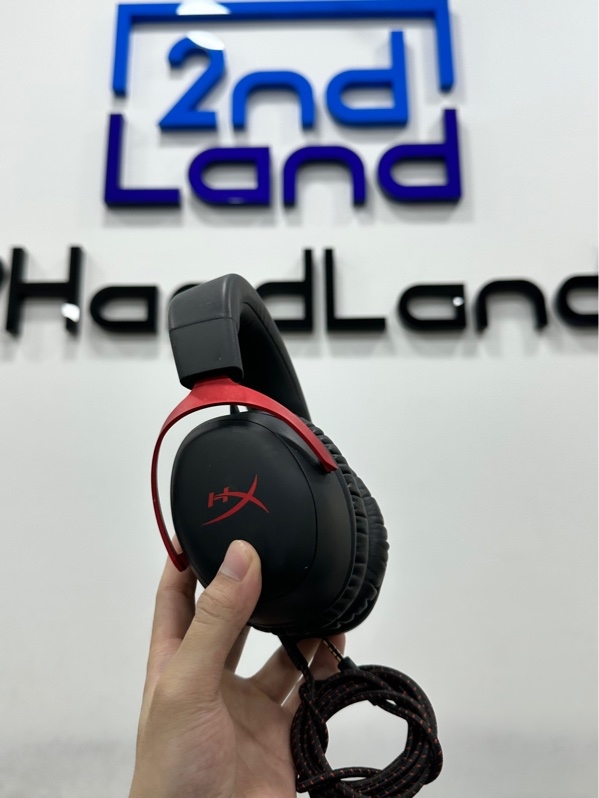 Tai Nghe Gaming có dây HP HyperX Cloud III - Màu đen - Ngoại hình 97% - Núm chỉnh âm lượng khi chỉnh bị rè - Body