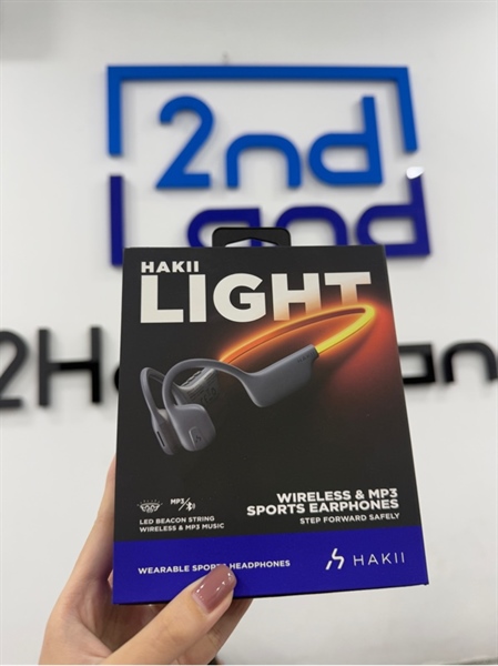 Tai nghe Hakii Light Led MP3 Player - Màu cam - Ngoại hình 98% - Body