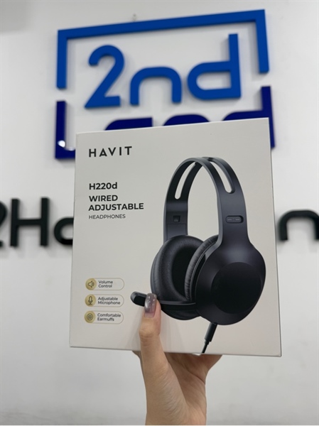 Tai nghe Havit H220D - Màu đen - Ngoại hình 98% - Kèm Box