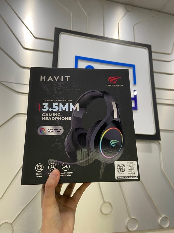 Tai nghe Havit H2232D - Màu đen - Ngoại hình: 98% - FullBox