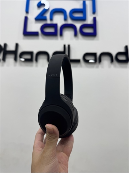 Tai nghe HAVIT H628BT - Màu đen - Ngoại hình 97% - Kèm dây sạc + Dây kết nối 1