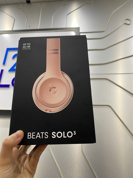 Tai nghe Headphone Beats Solo 3 - Màu hồng gold - Ngoại hình 100% - New open box date 2024