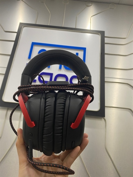 Tai nghe Headphone Hyper X Cloud 3 Red - Màu đen - Ngoại hình: 98% - Body - Kèm soundcard + mic 2